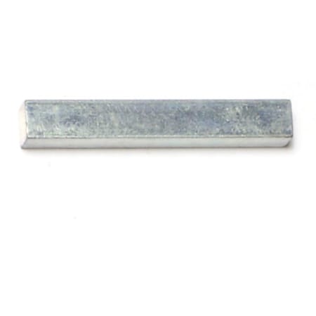 Midwest Fastener Machine Key Machine Key, Square End, Steel, Zinc, 1-1/2 in L, 5/32 in Sq, 10 PK 62624